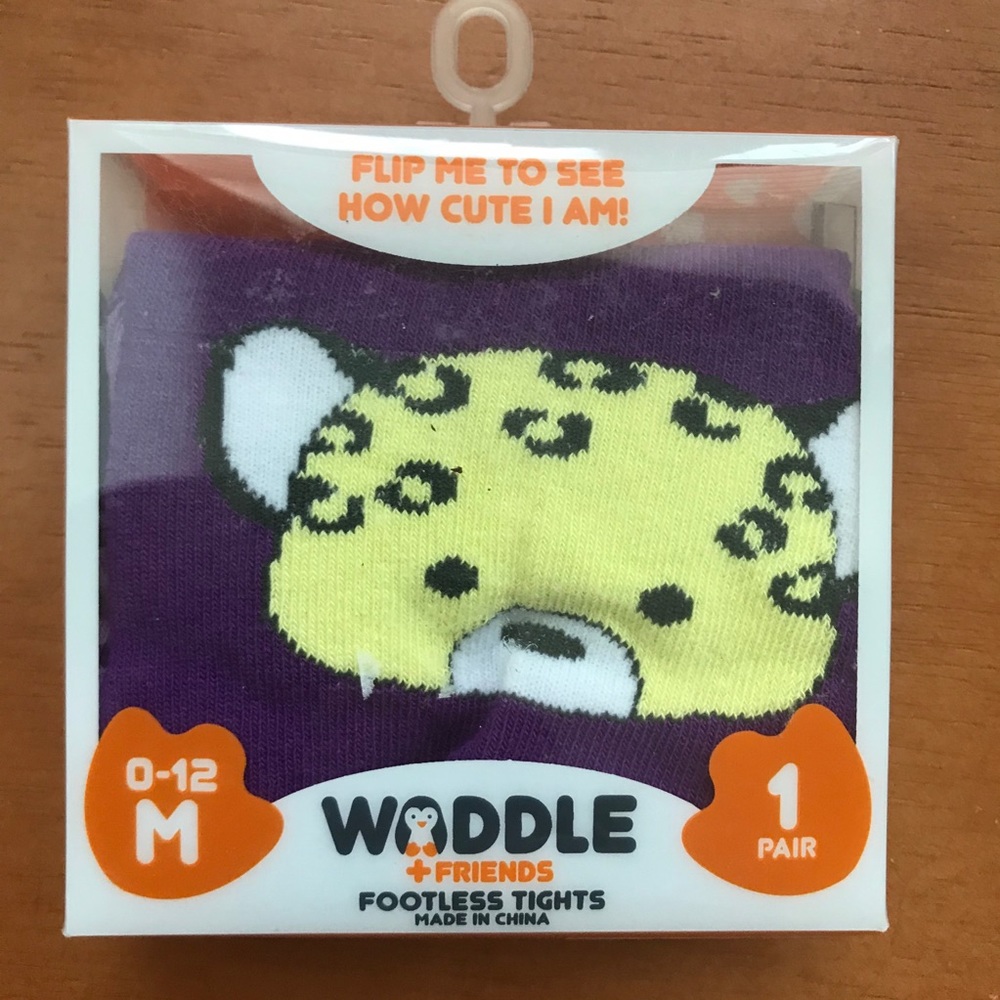 Waddle NEW Footless Tights Penguin Smow Leopard - Picture 10 of 16